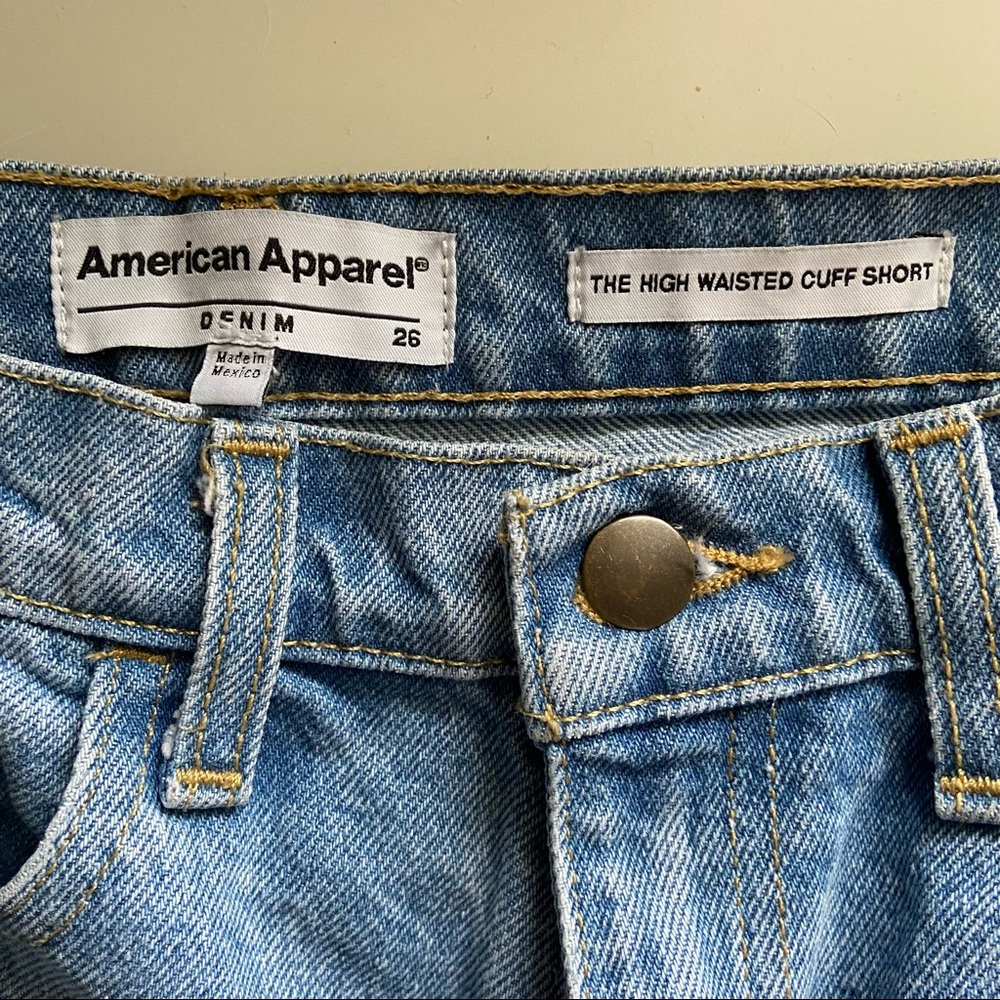 AA 26W High Waisted Mom Denim Shorts